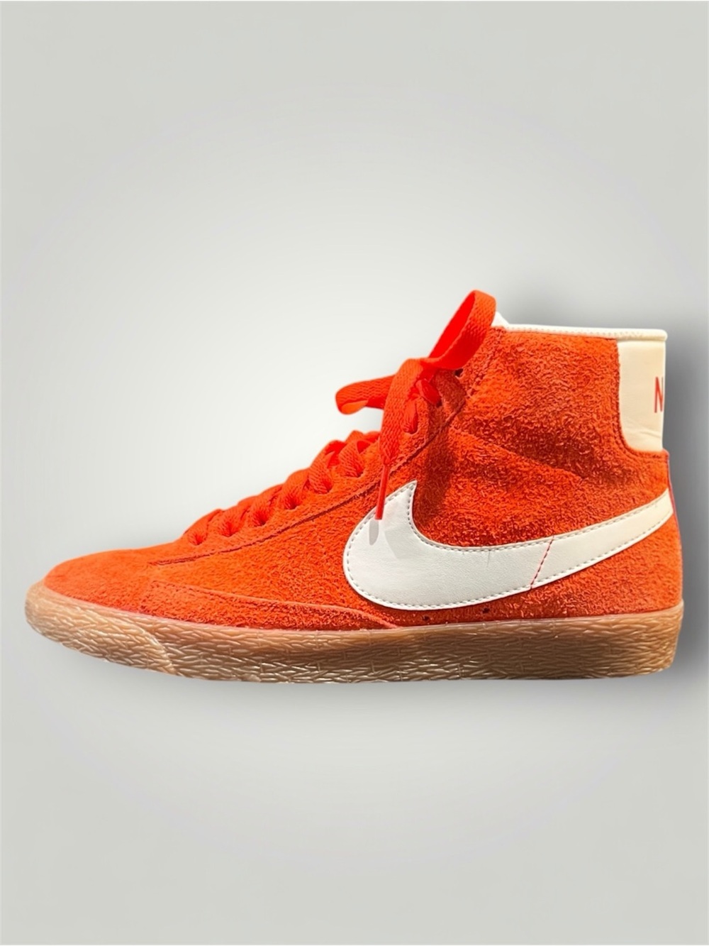 *New* NIKE Blazer Mid Suede Vintage ‘Max Orange Ivory’ Gum Sole Sneakers W/7.5